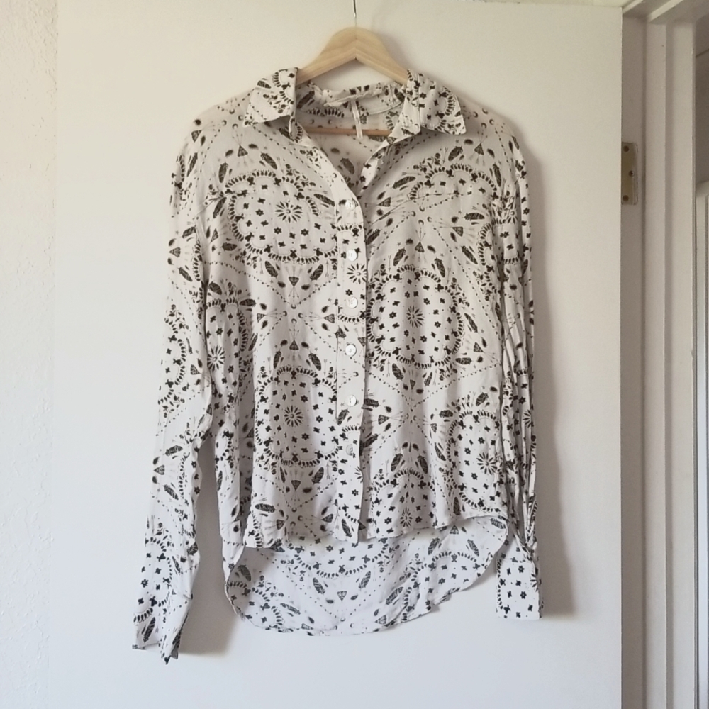 Jen's Pirate Booty Western Shirt L